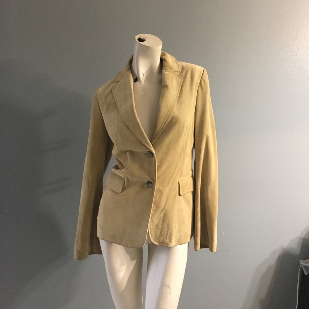 Banana Republic Genuine Leather Beige Pockets Size 8
